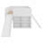 Low Profile Loft Bed Featuring A Slide And Shelves-1350192707