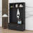 4-In-1 Hall Tree With Bench, Modern Versatile Multiple Storage Space With 6 Golden Hooks, 2 Drawers-8629712