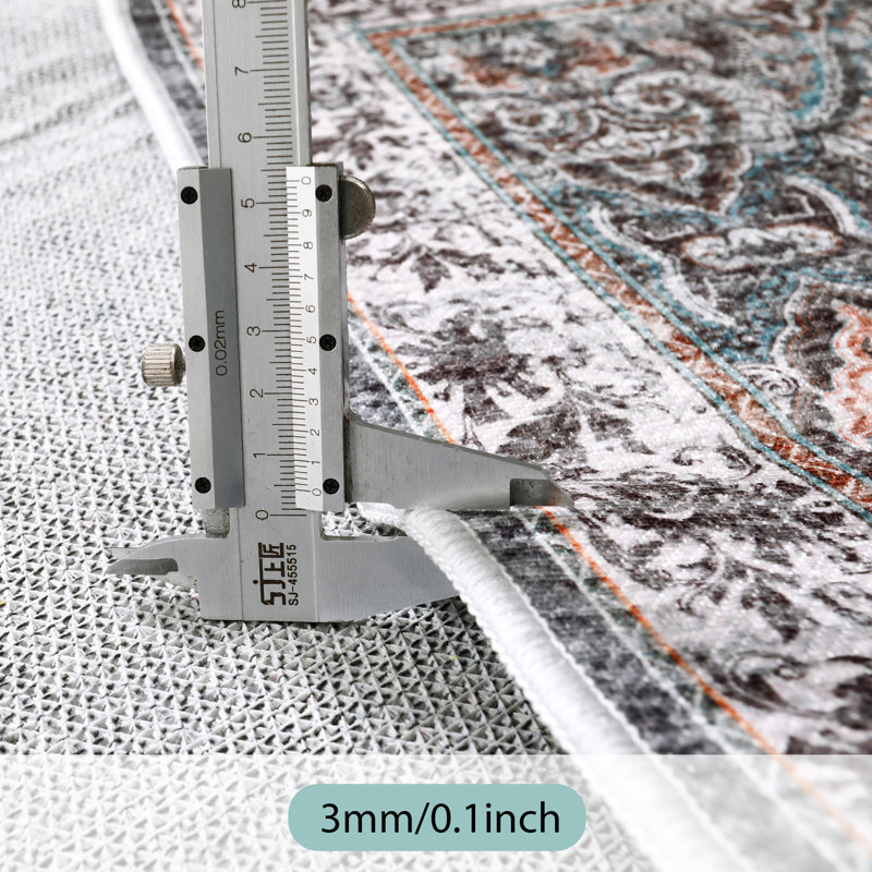 Tapis rectangulaire lavable à la machine Govan, Rectangle 6 pi x 9 pi