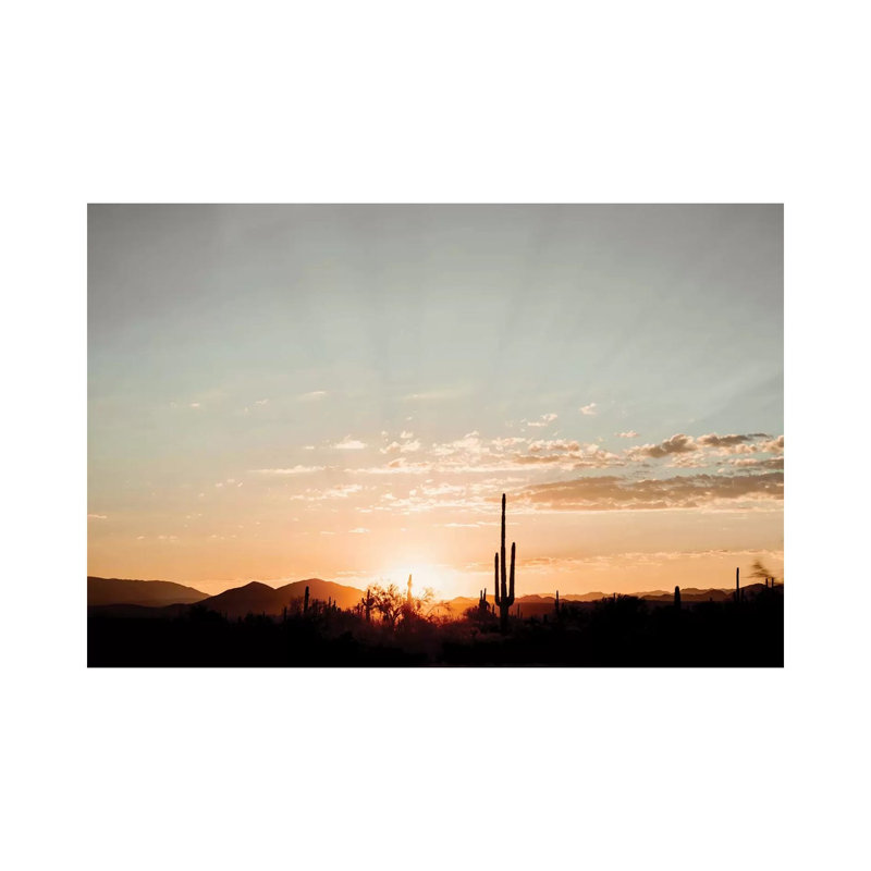 Desert Sunrise by Mandy Lynne - Wrapped Canvas Gallery-Wrapped Canvas Giclée, 20.32 cm H x 30.48 cm W