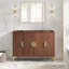 Base de meuble-lavabo simple 48 po seulement en brun