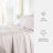 Vintage Washed 100% Long-Staple Sateen Cotton Sheet Set - Rustic Jacobean Flowers-105689113-105689112
