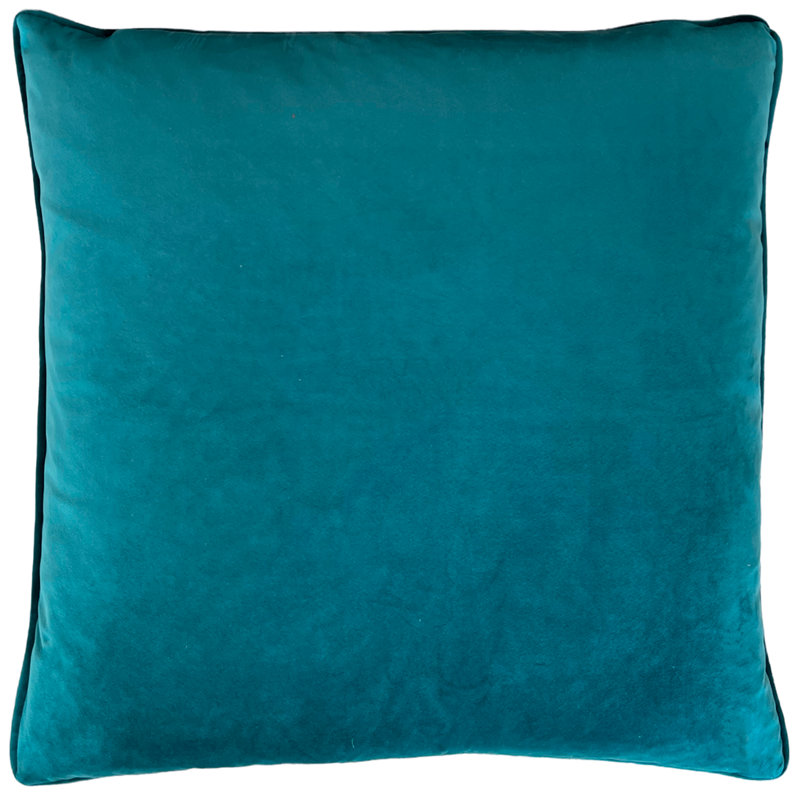 Floral Square Scatter Cushion with Filling, Yellow
