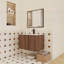 Meuble-lavabo flottant avec lavabo, portes à fermeture douce et rangement spacieux-126671651