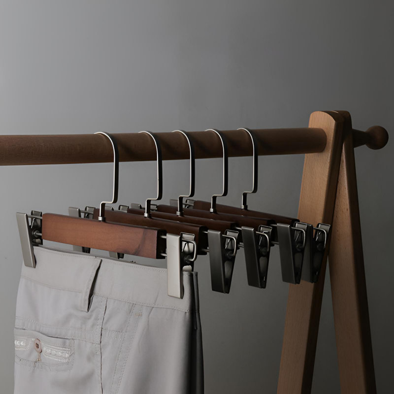 Cintres à vêtements en bois massif - Solution de garde-robe complète, 20