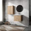 Meuble-lavabo avec lavabo et armoire latérale - Nobility moderne de 24 po et Temptation
