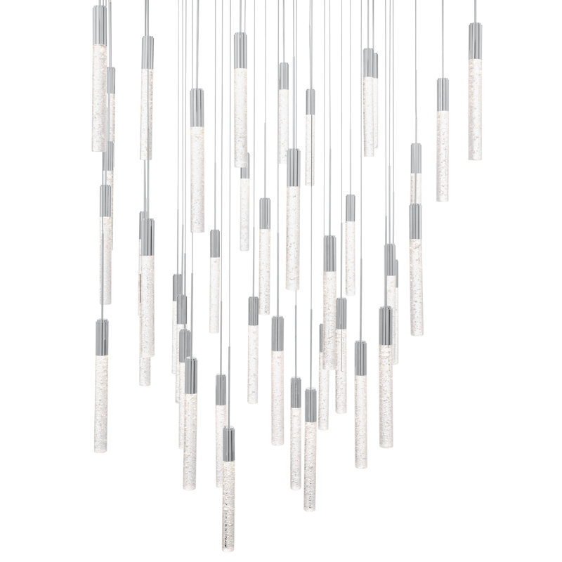 Magic LED Pendant, 11.6" H x 36" W x 36" D, Polished Nickel, 41