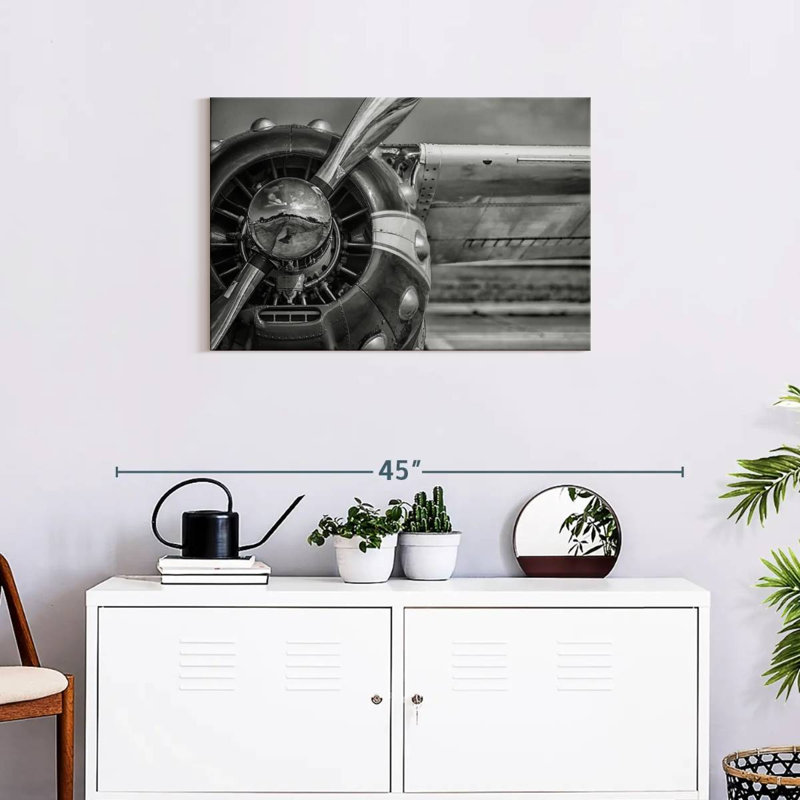 Mehar Silver Airplane Propeller, 20" H x 30" W