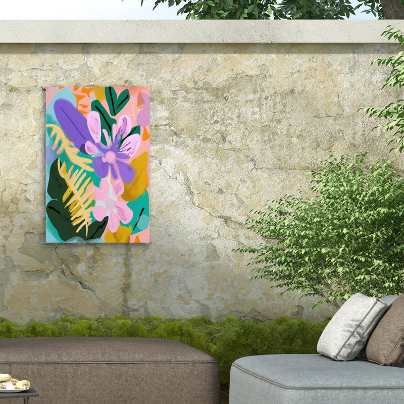 Toile d'extérieur Treechild Spring Flowers, H 30 po x l 47 po
