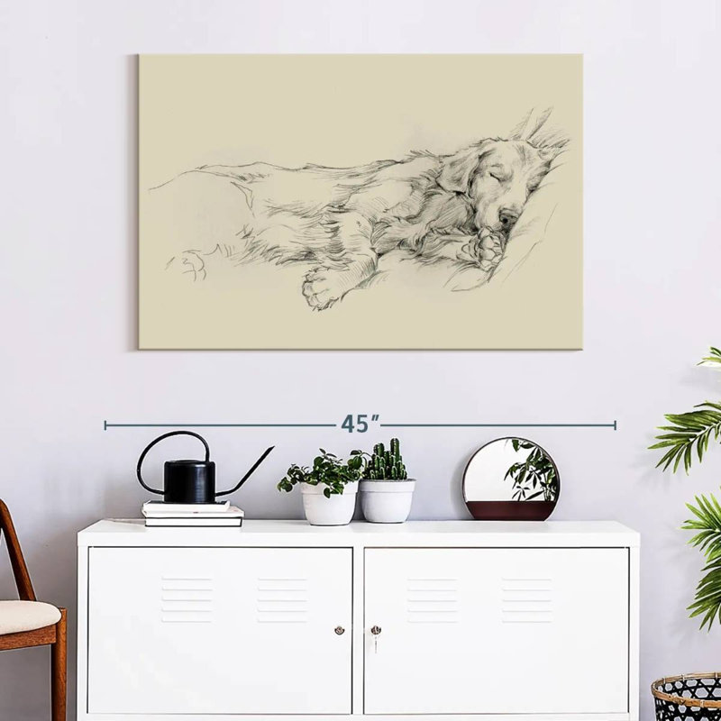 Dog Days I, 26" H x 39" W
