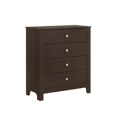 Picket House Furnishings Santino 4-Drawer Chest in Espresso