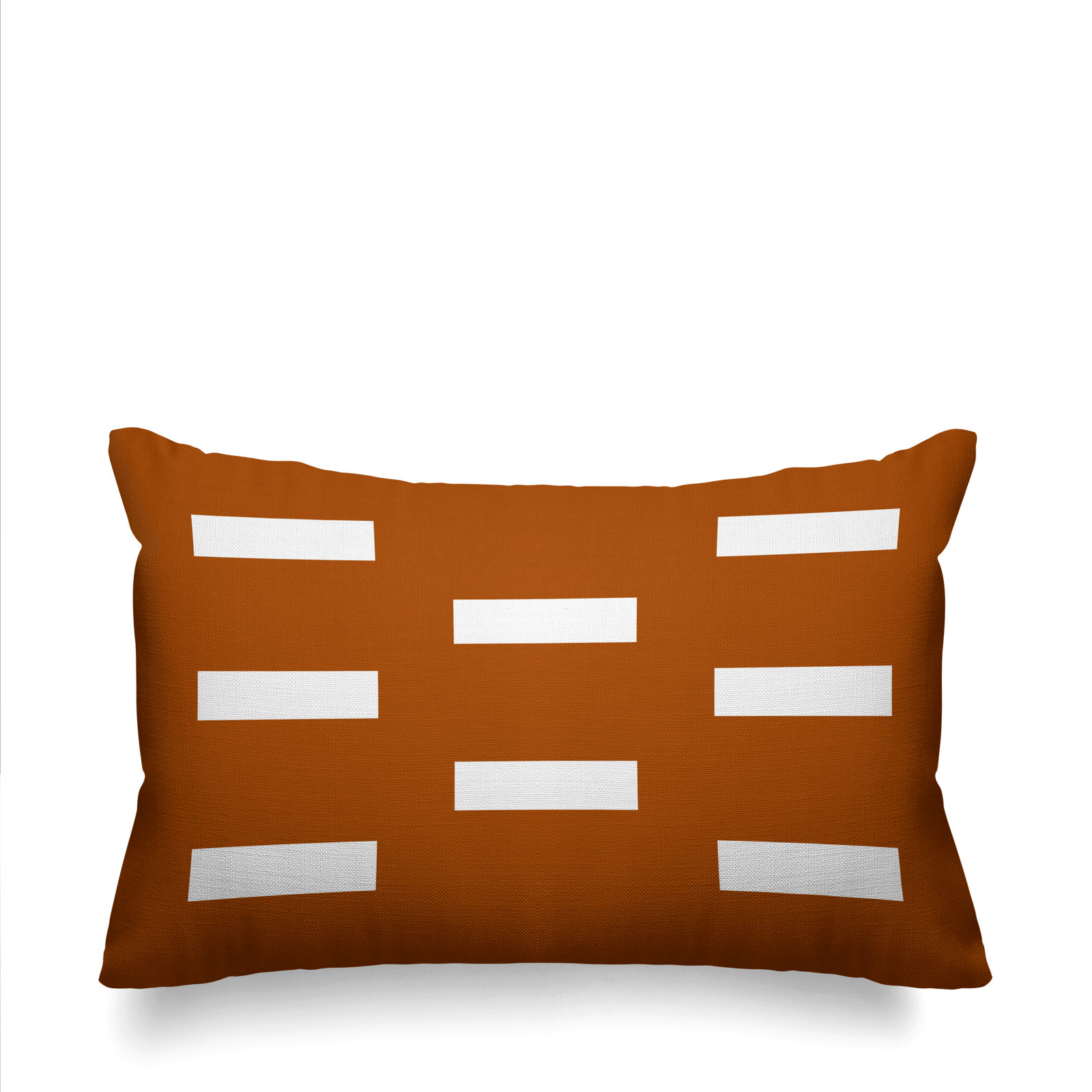 Luella Geometric Indoor/Outdoor Throw Pillow, Burnt Orange