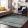 Premium Machine Washable Cerrito AMF568 Teal Rug