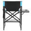26In Iron Pipe Folding Director Chair With Built-In Cup Holder, Side Table, Storage Pocket-622272757