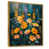 Toile avec cadre flottant or