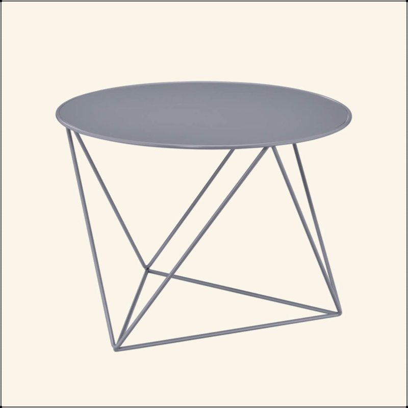 Table de bout en métal