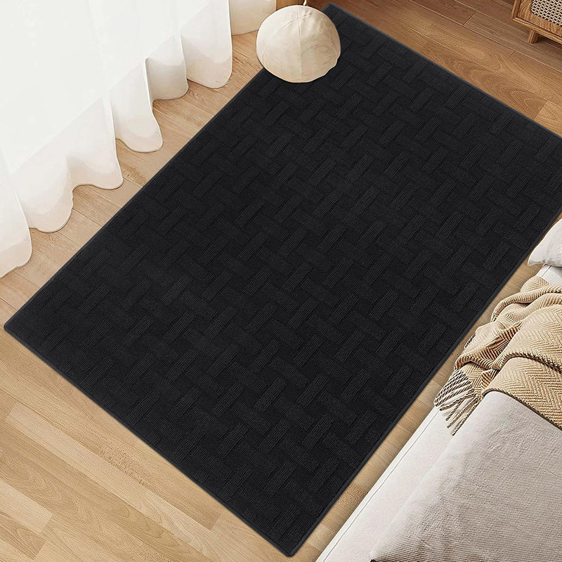 Stain-Resistant Non Slip Polypropylene Doormat, 36'' W x 60'' L, Black