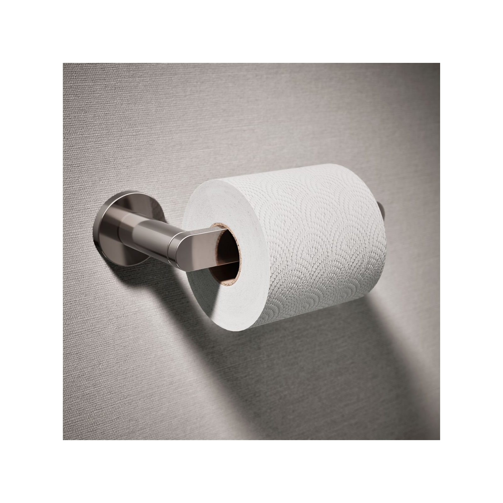 Wall Mount Toilet Paper Holder, Vibrant Titanium