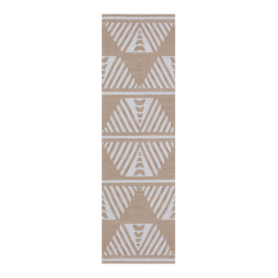 Folk Moroccan Area Rug in Natural