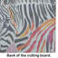 Zebra Glass Cutting Board Large