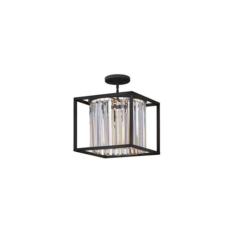 Giada Single Light Convertible Pendant w/ Crystal Prisms
