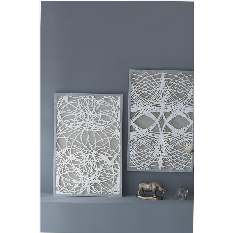 S/2 Leaf Shadow Box Wall Décor, 23.5x1x35.5"