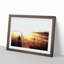 Docked Boat During an Orange Sunset - Picture Frame Painting Print-55545660-55545657