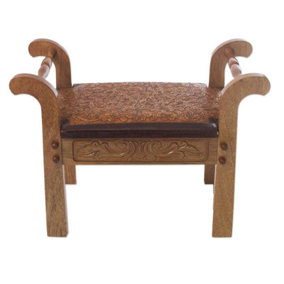 Tabouret de coiffeuse Colonial Blond