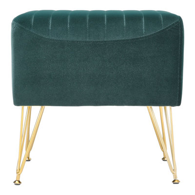 Velvet Upholstered Bench
