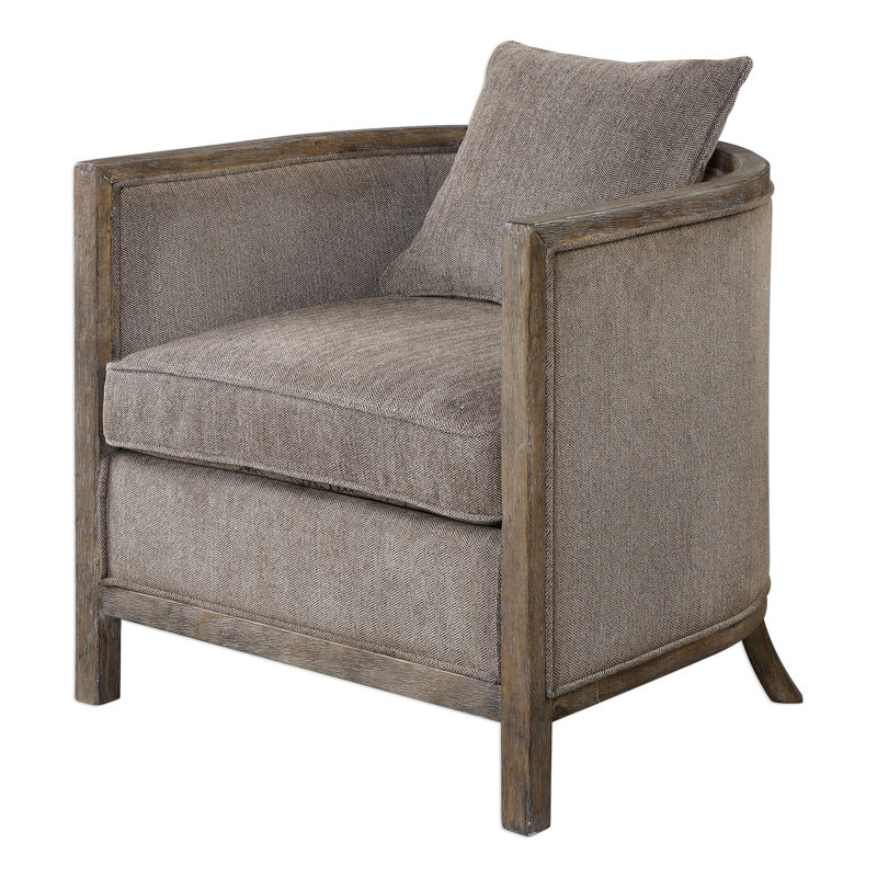 Kuehl Upholstered Swivel Barrel Chair