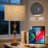 23.2" Modern Solidwood Round Shape Table Lamp With USB（Set Of 2）