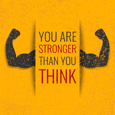 Gym Motivation Vector by Nauma - Wrapped Canvas Print