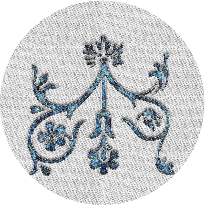 Tapis décoratif gris Ingraham, Rond 6 pi