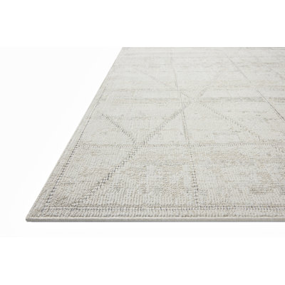 Tapis ivoire / graphite Loloi Tibo