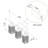 Flemington Crystal Round Shade 3-Light 24" Vanity Light