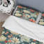 Vibrant Weave Ikat Blooms I - Ensemble de housse de couette à motif floral-792743689