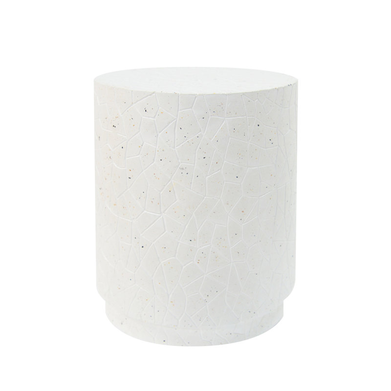 Table de bout d'extérieur extérieure en béton Terrazzo (table incluse seulement)