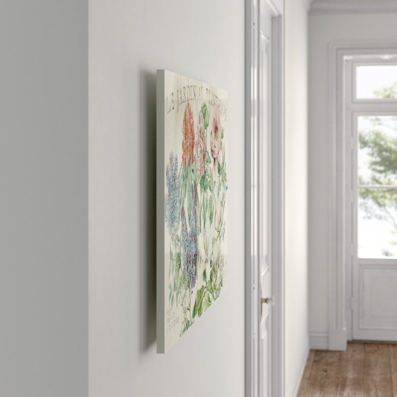 «Arlesa Giana Le Jardin Printemps» par Sue Schlabach, reproduction sur toile tendue, H 12 po x l 18 po x P 0,75 po
