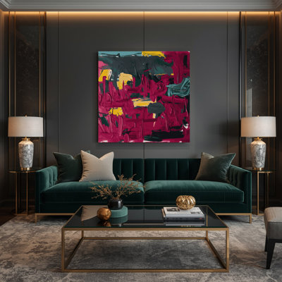 Neo Expressionism 99 Black Canvas Wall Art