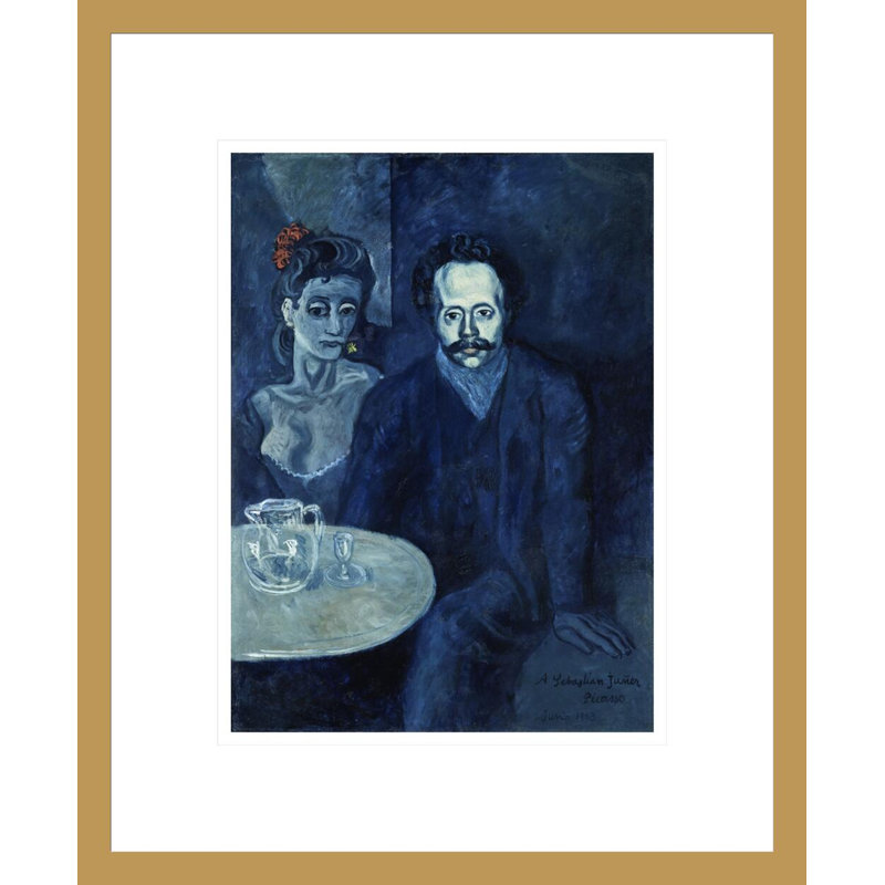 Portrait de Sebastià Junyer Vidal par Pablo Picasso, impression giclée sur cadre, H 16,7 po x l 13,75 po