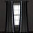 Block Border Blackout Curtain Single Panel-547313445