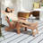 Patio Adirondack Chair All-weather Hips Lounge Chair With Retractable Footrest-994615734