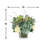 Assorted Hydrangea Floral Arrangement in Glass Vase