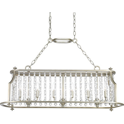 Luminaire suspendu linéaire pour îlot de cuisine 6 lumières Joines