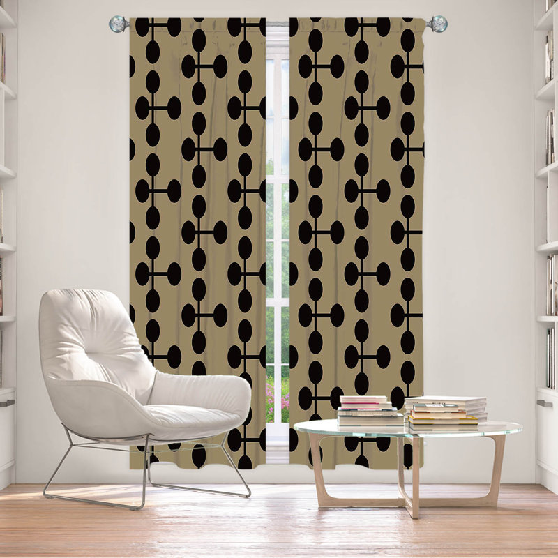 Paire de rideaux obscurcissant en polyester Evalyse, L 20 po x L 52 po