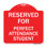 Enseigne signée de la série Designer - réservée à une présence parfaite | Panneau architectural rouge et blanc en aluminium de gros calibre 18 po x 24 po | Protégez votre entreprise et votre commune | Fabriqué aux États-Unis