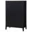 Black 5-Drawer Chest