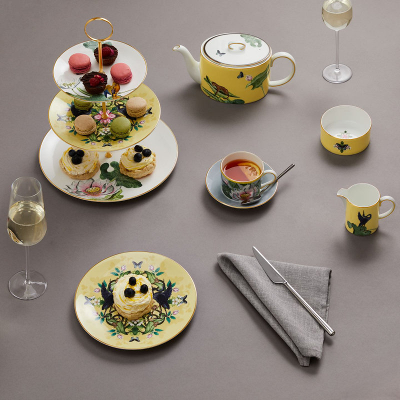 Bohemian Wonderlust Gold-Embellished Porcelain Salad Plate
