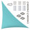Colourtree Triangle Sun Shade Sail with Installation Hardware Kit