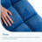 Floor Sofas & Couches with Back Support, 14-Position Adjustable Back, Thick Sponge Padding Navy-969146143